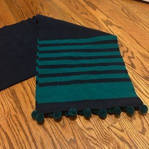 NWOT Oversized Jcrew wool scarf with poms